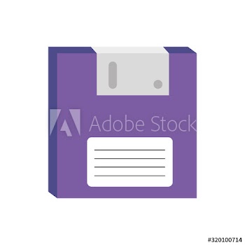 floppy nineties retro style design