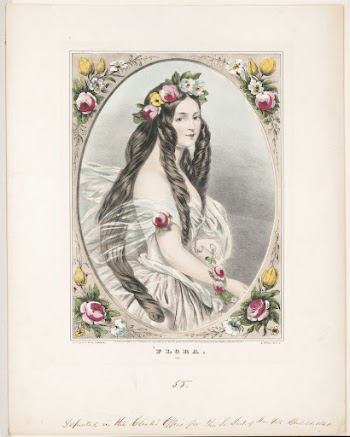 Flora (1846) by N. Currier | Free Photo - rawpixel