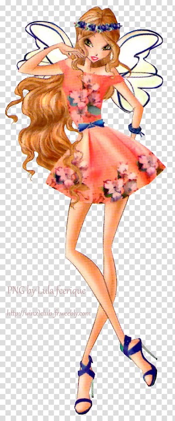 Flora Aquarelle Style  Winx Fairy Couture transparent background PNG clipart