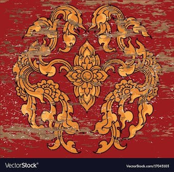 Flora art pattern vector image
