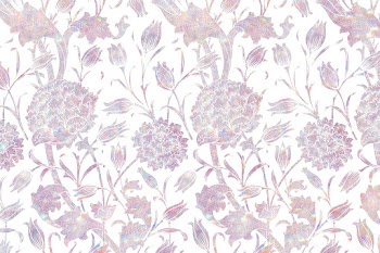 Flora holographic pattern remix from artwork by William Morris
