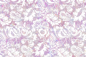 Flora holographic pattern remix from artwork by William Morris