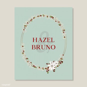 Flora wedding invitation card mockup | Free stock illustration - 519165