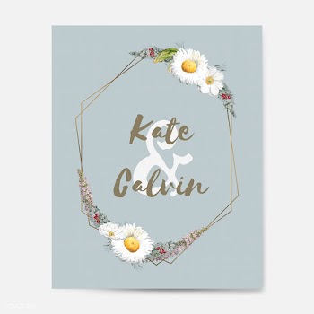 Flora wedding invitation card mockup vector | Free stock vector - 518911