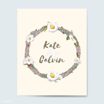 Flora wedding invitation card mockup vector | Free stock vector - 518923