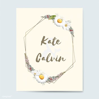 Flora wedding invitation card mockup vector | Free stock vector - 518932
