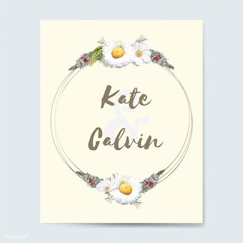 Flora wedding invitation card mockup vector | Free stock vector - 518946