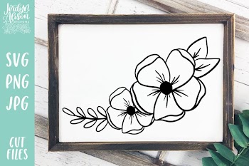 Floral 11 SVG Illustration Border