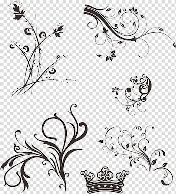 Floral and crown s, Wedding invitation Frames Batik, cdr transparent background PNG clipart