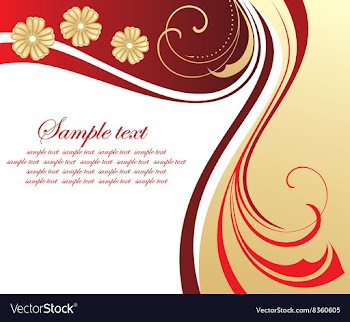 Floral Backdrop with Text Space vector image