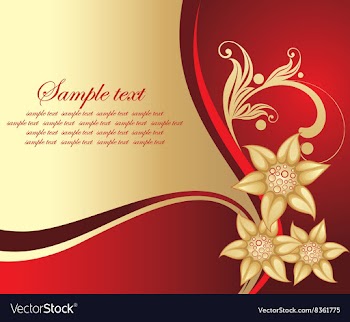 Floral Backdrop with Text Space vector image