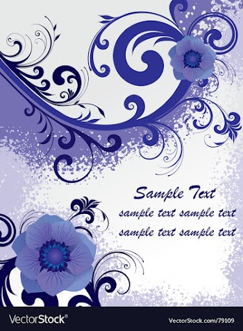 Floral backgorund vector image