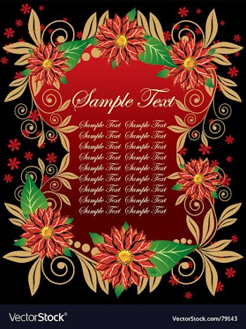 Floral backgorund vector image