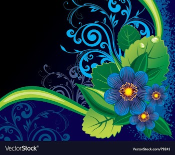 Floral backgorund vector image