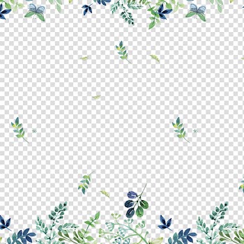 Floral background, Flower Poster Watercolor painting Green Calendar, Small fresh layout design transparent background PNG clipart
