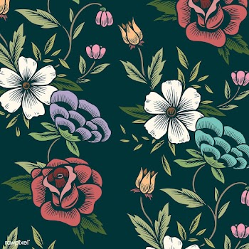 Floral background pattern | Free stock vector - 558184