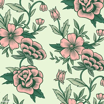 Floral background pattern | Free stock vector - 558190