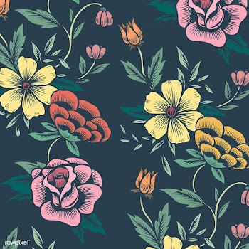 Floral background pattern | Free stock vector - 558199