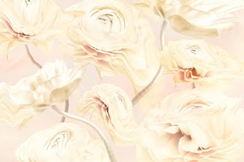 Floral background PSD, beige buttercup… | Free stock illustration | High Resolution graphic