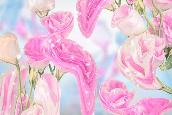 Floral background PSD, pink rose psychedelic… | Free stock illustration | High Resolution graphic
