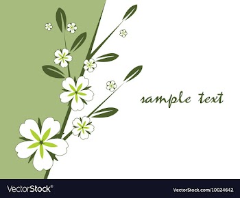 Floral background vector image