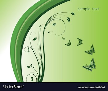 Floral background vector image