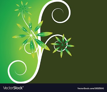 Floral background vector image