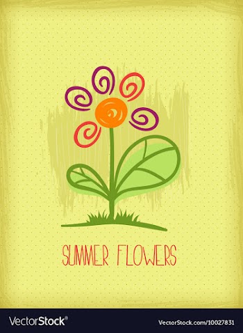 Floral background vector image