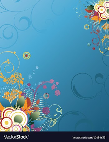 Floral background vector image