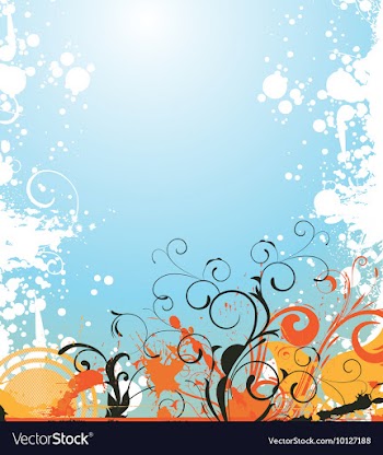 Floral background vector image