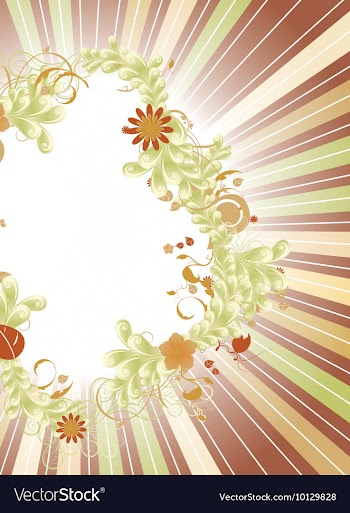 Floral background vector image