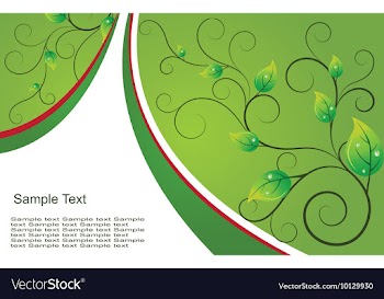 Floral background vector image