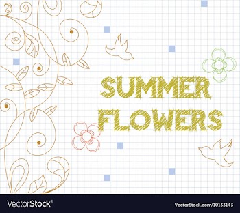 Floral background vector image