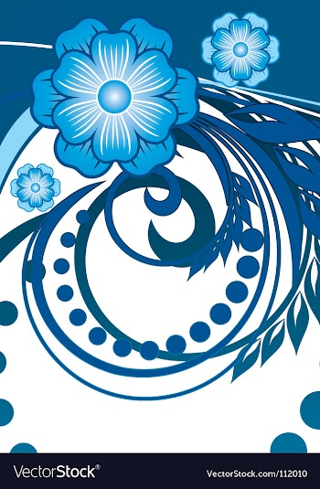 Floral background vector image