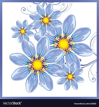 Floral background vector image
