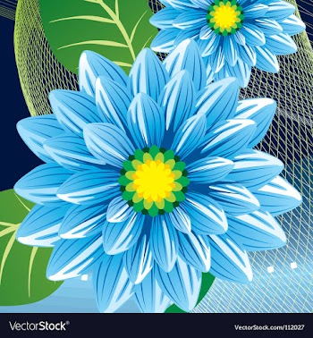 Floral background vector image