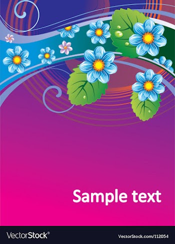 Floral background vector image