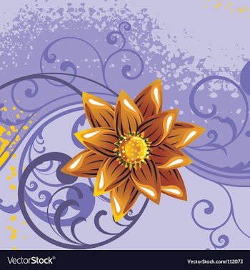 Floral background vector image
