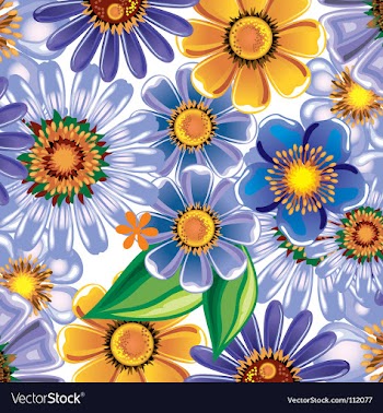 Floral background vector image