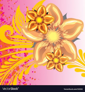 Floral background vector image
