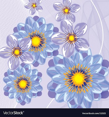 Floral background vector image