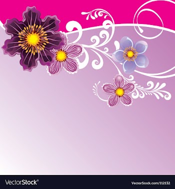 Floral background vector image