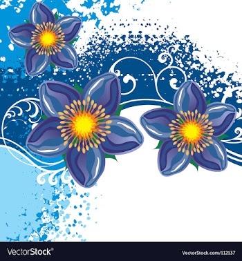 Floral background vector image