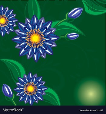 Floral background vector image