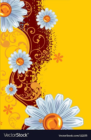Floral background vector image