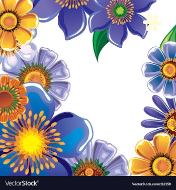 Floral background vector image