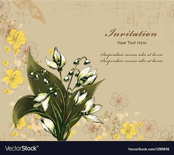 Floral background vector image