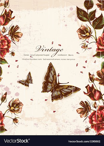 Floral background vector image