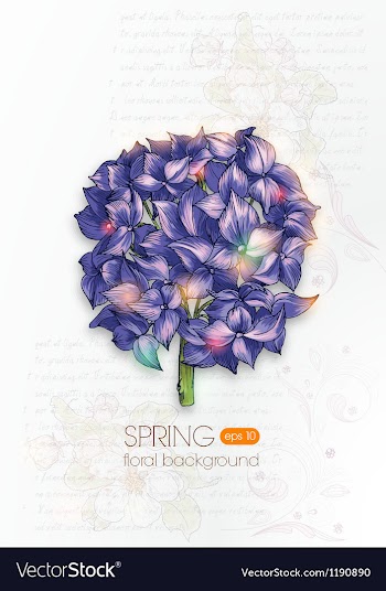 Floral background vector image