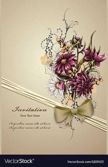 Floral background vector image